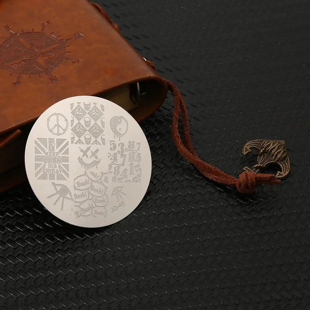 Women Fashion Stainless Steel Manicure 3D Decoration Nail Art Printing Silver Template Number Alphabet | Красота и здоровье