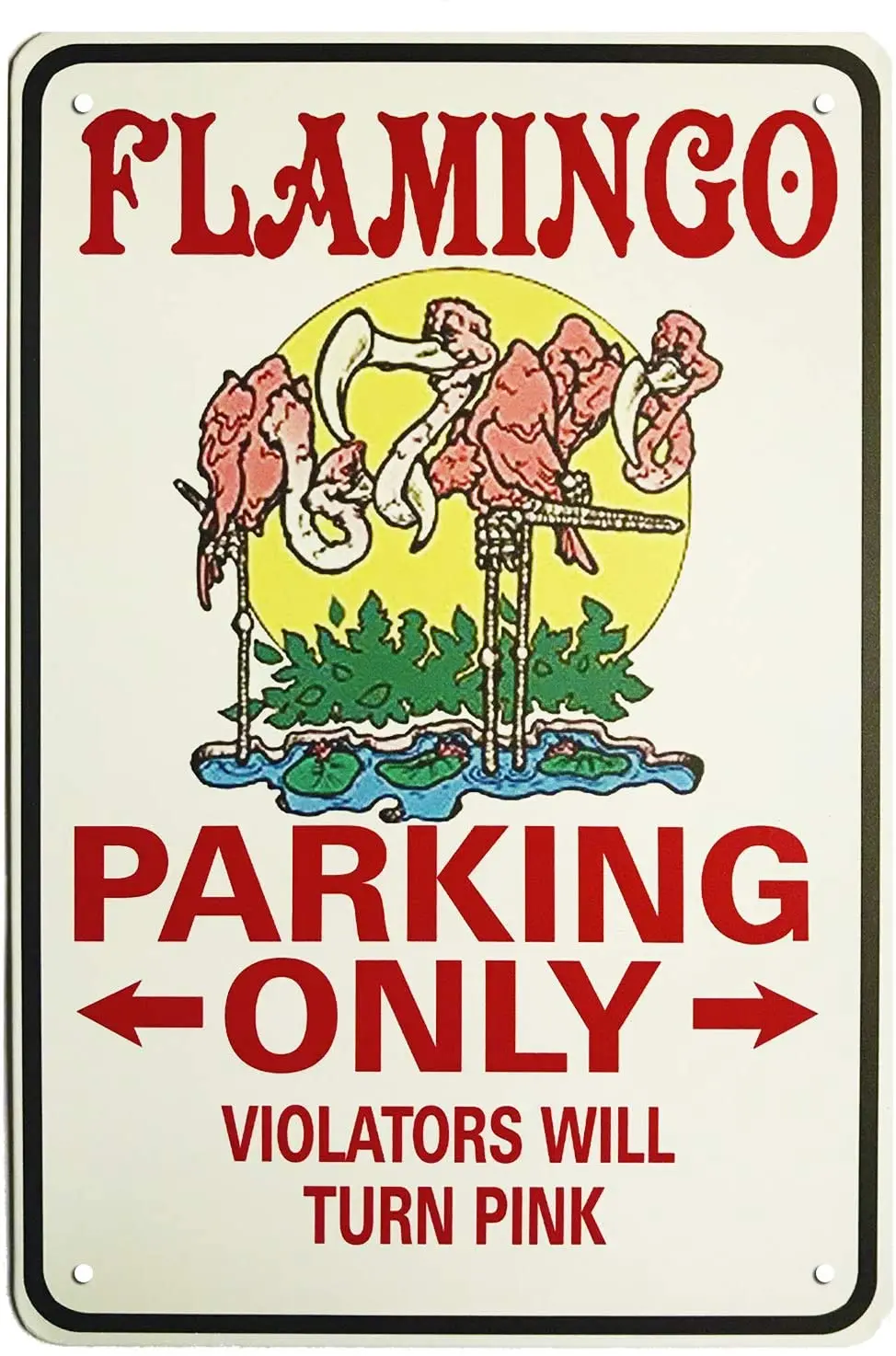 

Metal Wall Sign Flamincp Parking Only Poster Tin Sign Home Garage Hotel Parking Lot Wall Decoration Retro Metal Plate 12*8 Inch