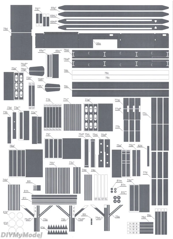 Diymymodel-rompecabezas de juguete hecho a mano para manualidades, bricolaje, sd.ah.116-1