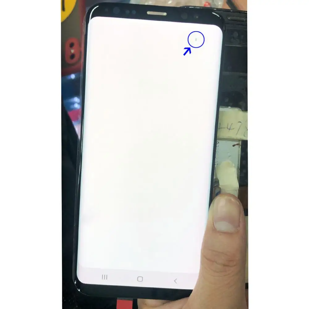 ЖК дисплей AMOLED для Samsung Galaxy S8 G950 G950F с твердыми битыми пикселями Большой линейный
