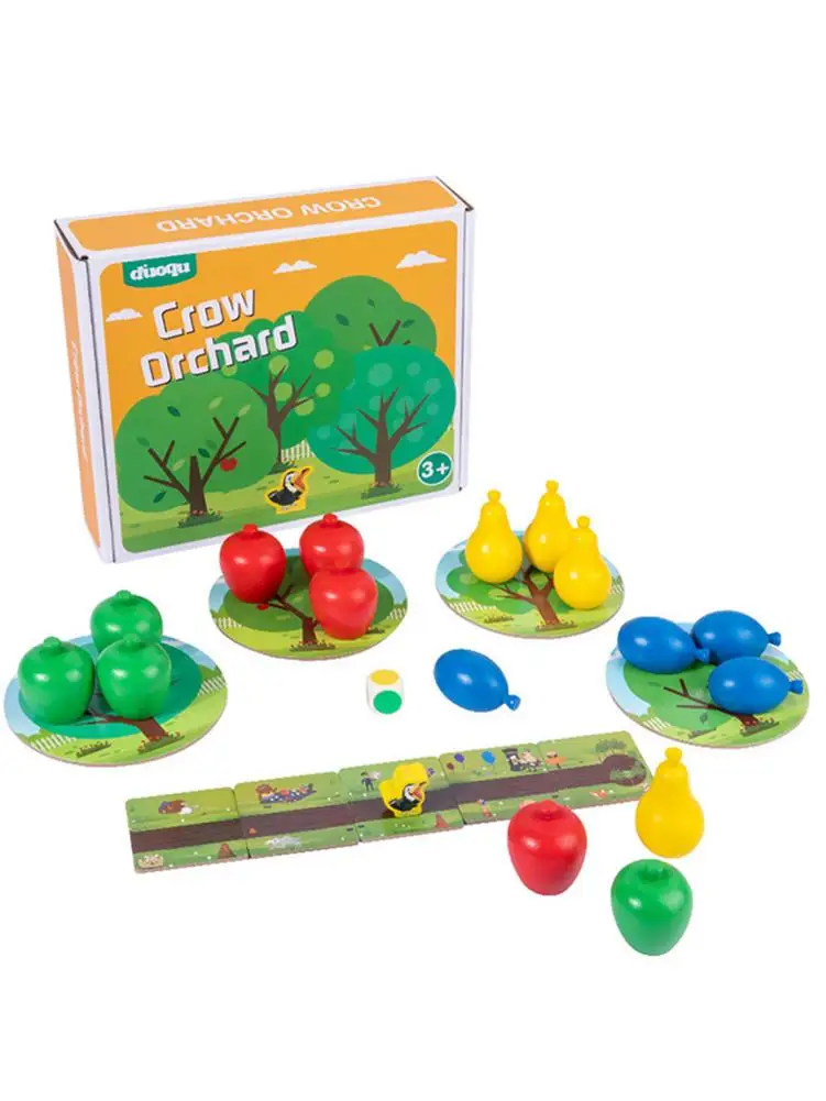Настольная игра фрукты вороны настольная для детской фотосессии с деревянными