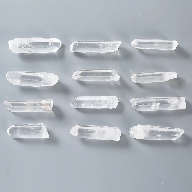 

3-5cm 50g 100g Natural Clear Crystal White Quartz Cluster Points Pillar Column Terminated Wand Specimen Healing Reiki Mineral