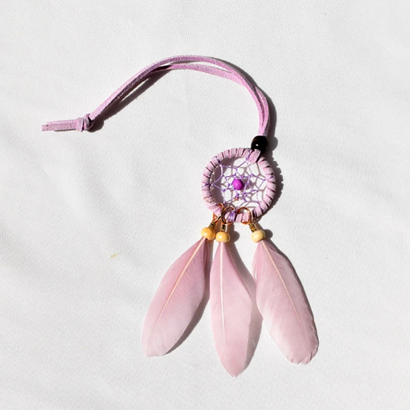 

Car Pendant Accessories Interior 23cm Mini Hanging Ornament Feather Pendant Car Mirror Dream Cathers Interior Decoration