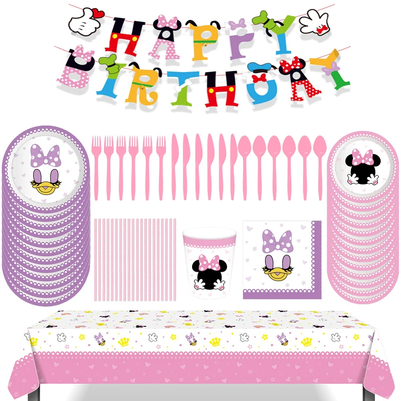 Disney Минни Маус Маргаритка фотография баннер бумажная фотобумага одноразовая