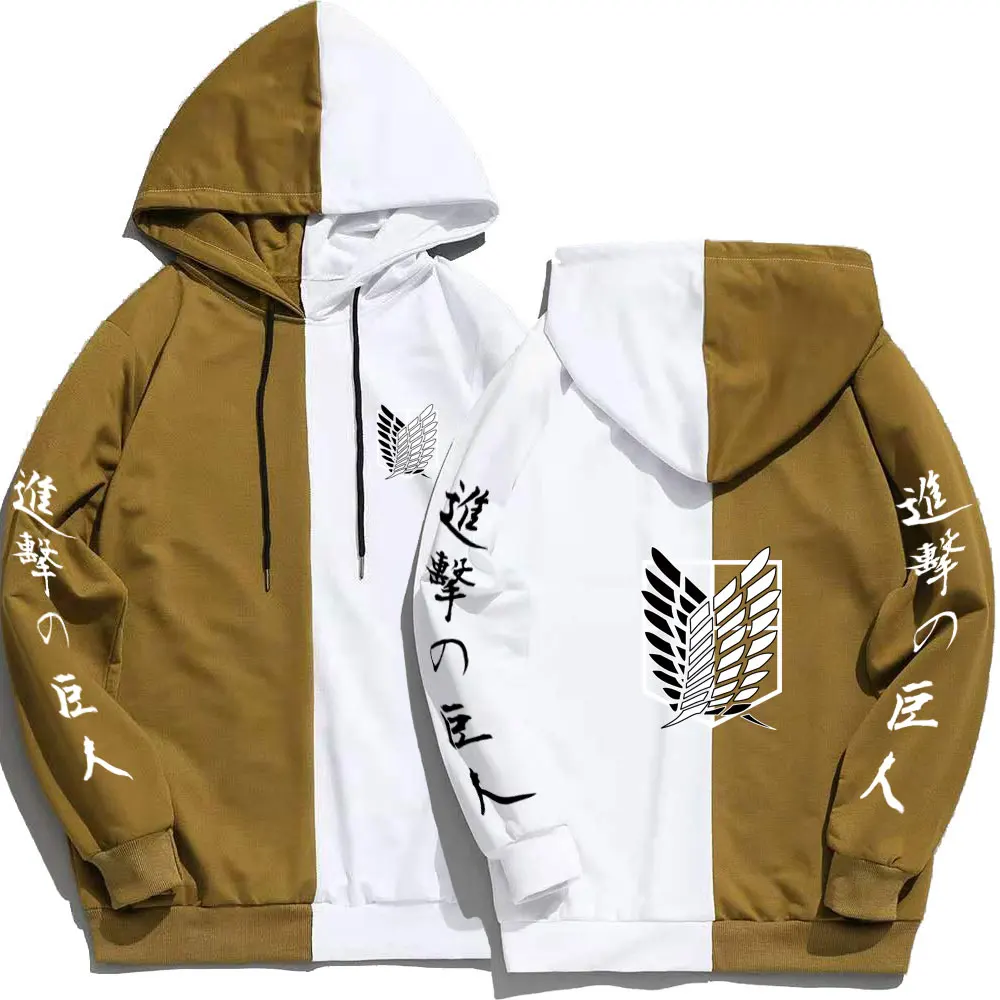 

Men 2021 Attack On Titan Anime Casaul Hoodie Printing The Sharingan Double Color Hoodies Harajuku Thin Tracksuit Men Sweatshirt