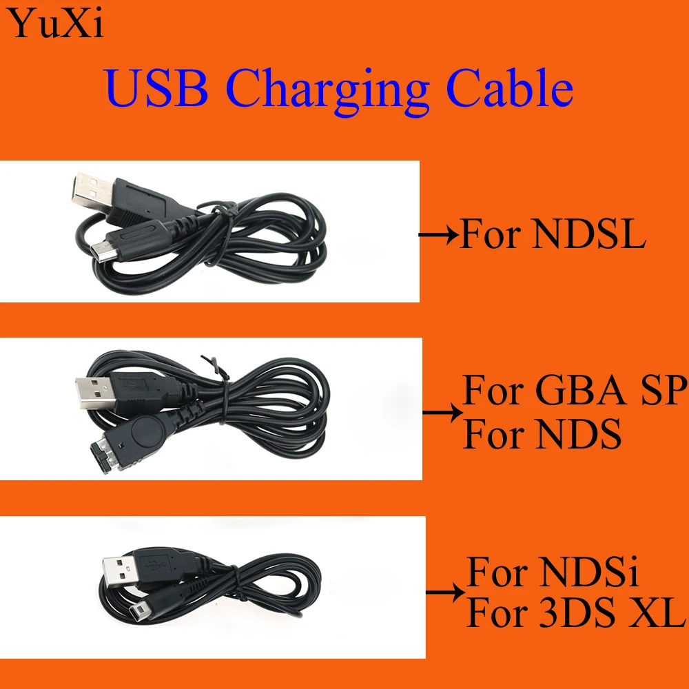 Зарядный кабель YuXi USB провод для Nintendo DS Lite DSL NDSL NDSi NDS GBA SP контроллера 3DS XL|Запасные