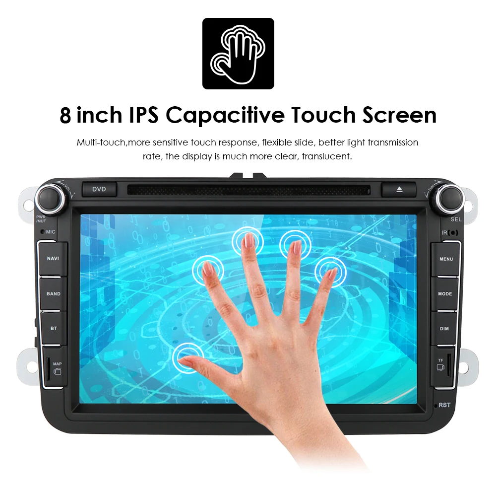 2DIN android10.0 OctaCore 4 г + 64 автомобильный dvd Аудио мультимедиа для Volk сваген V W Гольф beetle