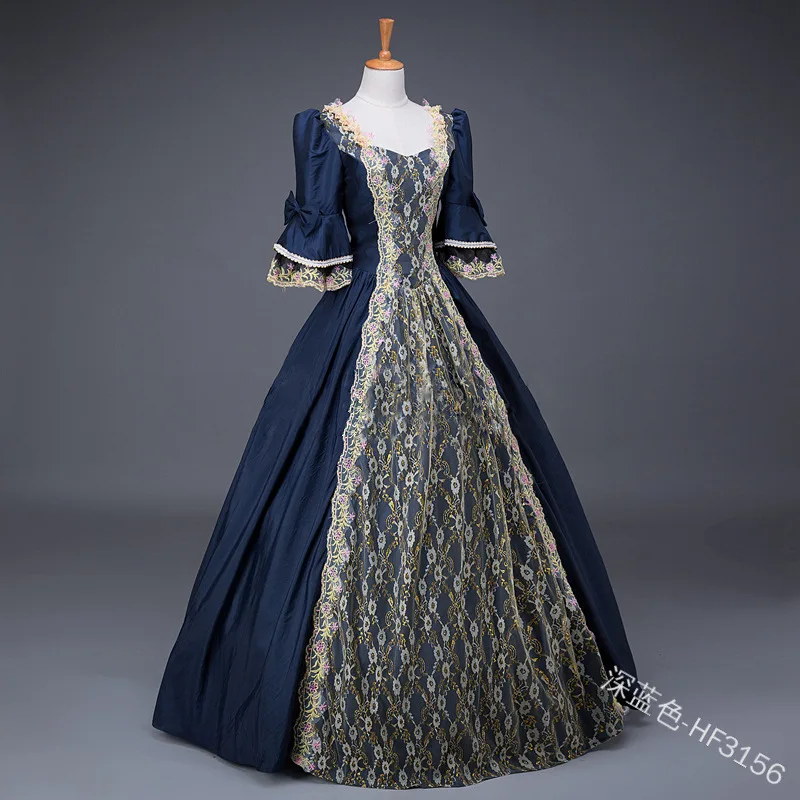 Платье женское атласное с высокой талией Бальное кружевное лоскутное платье