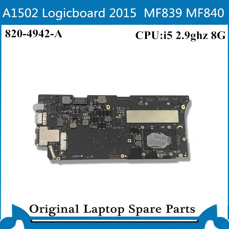 Оригинальная материнская плата для Macbook Pro Retina A1502 основная i5 2 9 ГГц 8G 820 4942 A