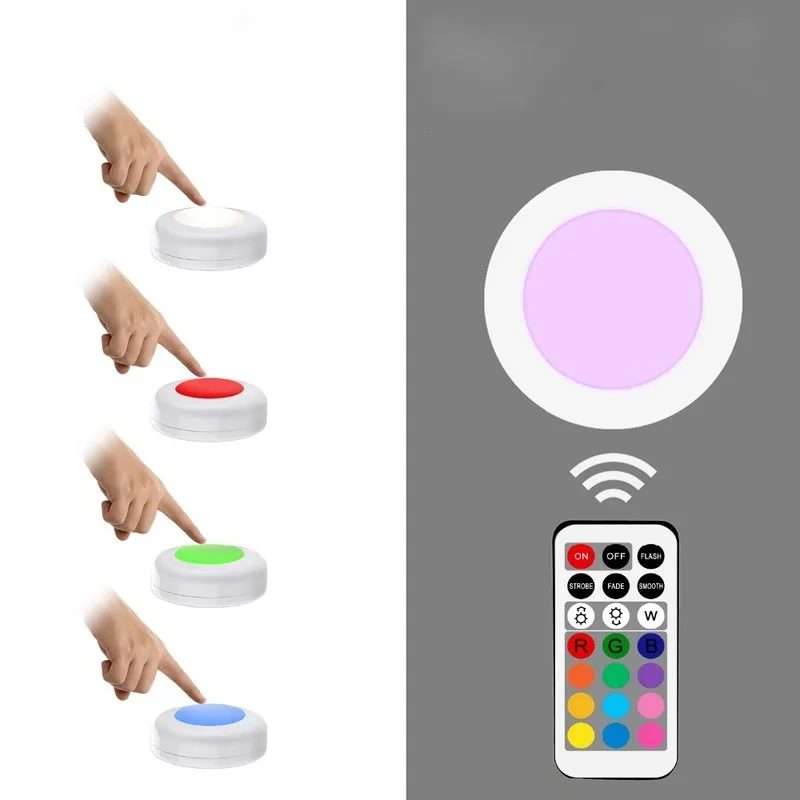 Светодиодная лампа под шкафом RGB 12 видов цветов затемняемый сенсорный датчик с