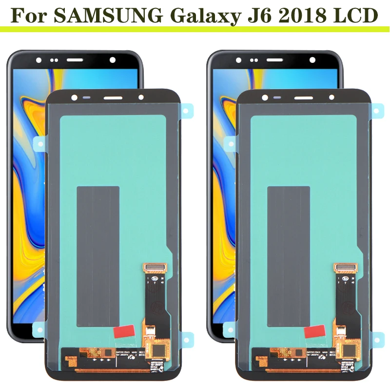 ЖК дисплей 5 6 ''OLED/TFT/Super AMOLED для Samsung Galaxy J6 2018 J600F J600 сенсорный экран дигитайзер в
