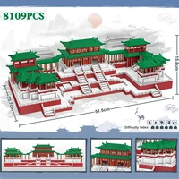 8109pcs world famous building daming palace chinese style palace model model creative diy assembled building blocks