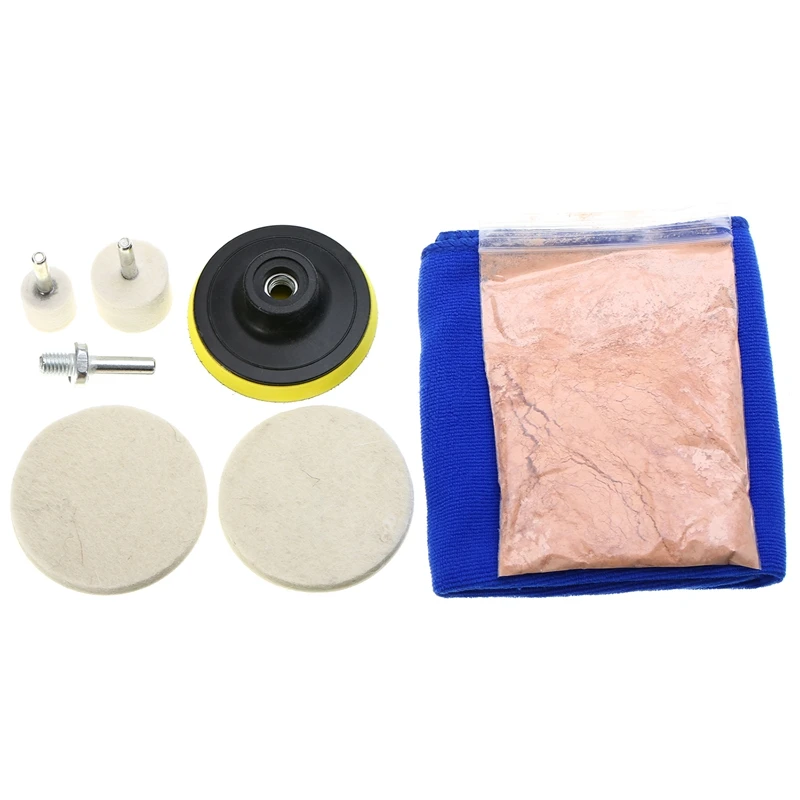 8Pcs Car Windshield Scratch Repair Polishing Kit|Губки тряпки и щетки| |