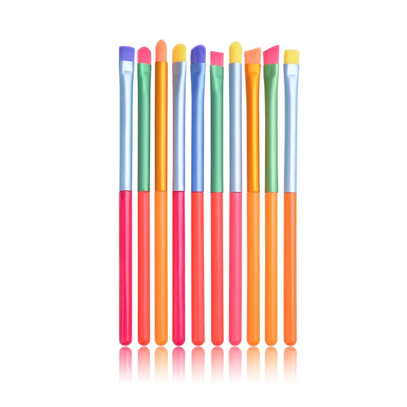 

15 шт./набор, кисти для макияжа, тени для век, ресницы, бровей, флуоресцентная серия, румяна, смешивание; Красота, инструменты для макияжа