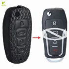 KEYECU Замена Защитный кожаный чехол для FordLincolnMercury CWTWB1U331 KEYDIY B12-4 обновлен флип ключ дистанционный брелок