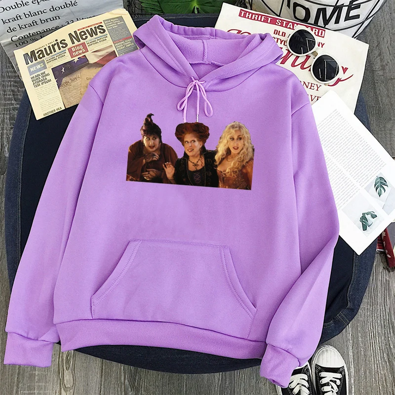 

The Sisters Sanderson Sweatshirts Vintage Halloween Printing Hoodies Women Streetwear Winter Clothes 2021Halloween Print Top XXL
