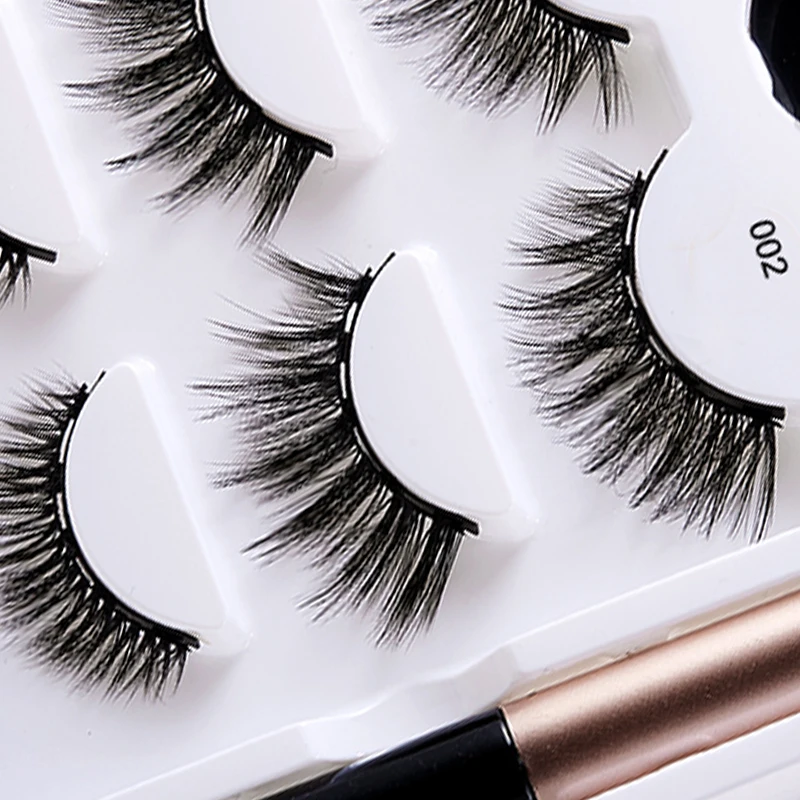 Набор 3D Магнитных ресниц ручной работы искусственные норковые волосы