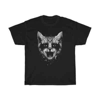 heavy death metal cat music t shirt