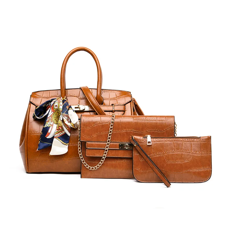 

2020 new European and American fashion mother bag stone pattern handbag large capacity shoulder diagonal women's bag