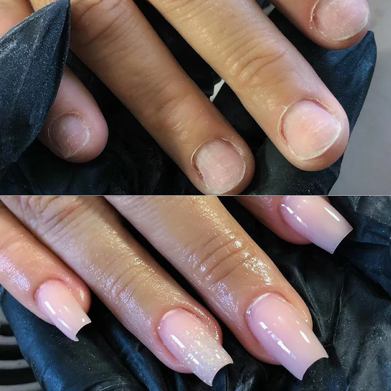 Профессиональный стекловолокно для ногтей расширение ногтей Fibernails набор акриловых наконечников наращивание ногтей упаковка волоконного стекла строительный гель