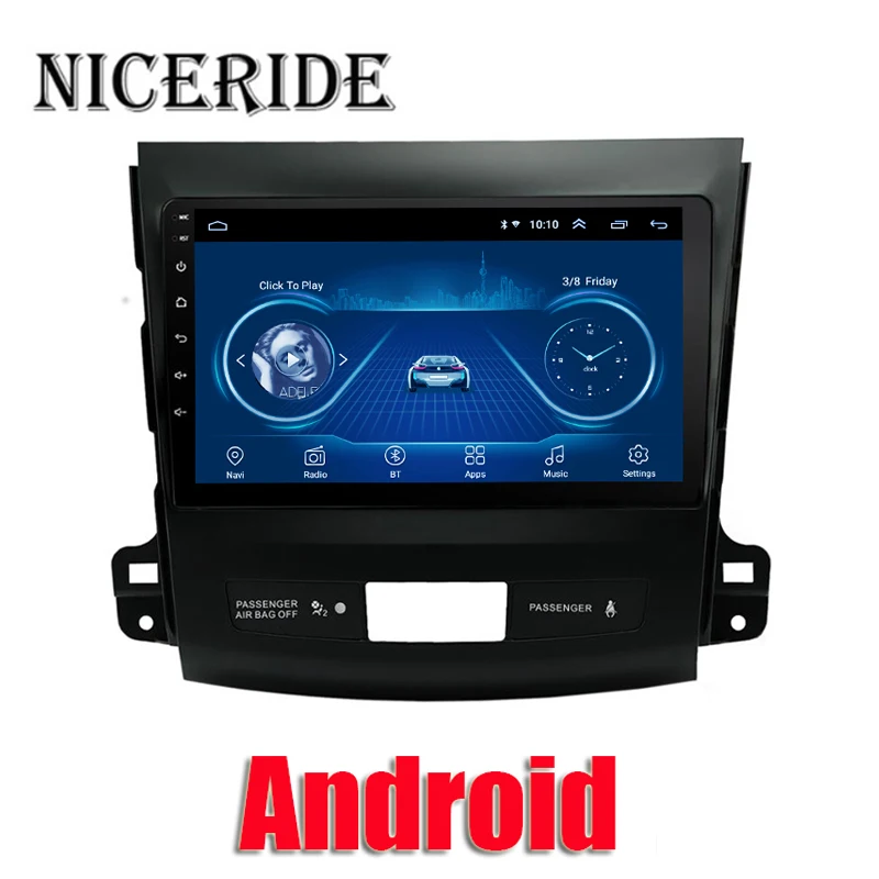 Автомобильный DVD-плеер Android 8 1 для Mitsubishi Outlander 2006-2012 2 din радио магнитофон навигация