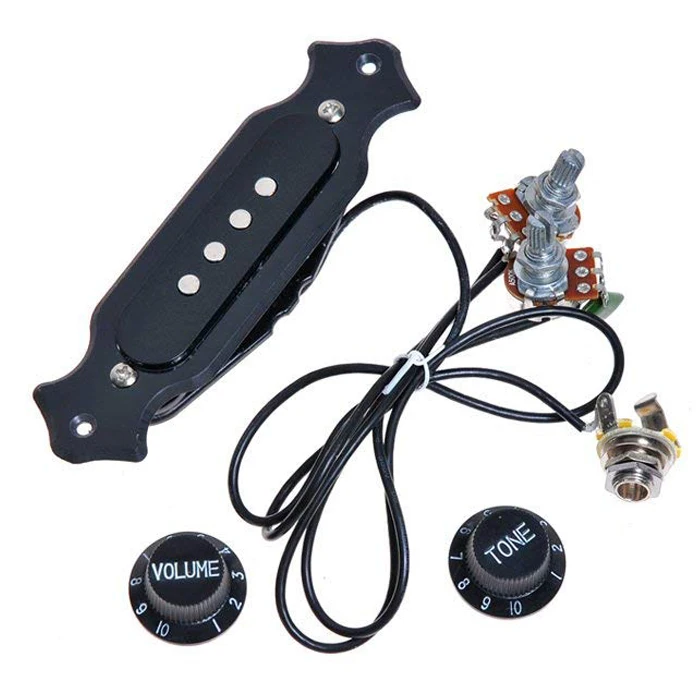 2sets pre wired zigarre box gitarre pickup mit volume tone für elektrische gitarre free global shipping