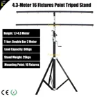 Профессиональный светильник для сцены, подъемный светильник Par, подъемный штатив с однойдвойной перекладиной 2 м, максимальная высота 4,3