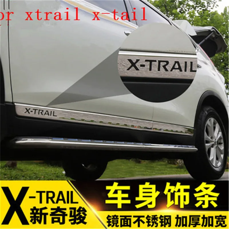 

Car styling for Nissan X-Trail t32 2014-2019Stainless Steel car body side moldings side door decoration