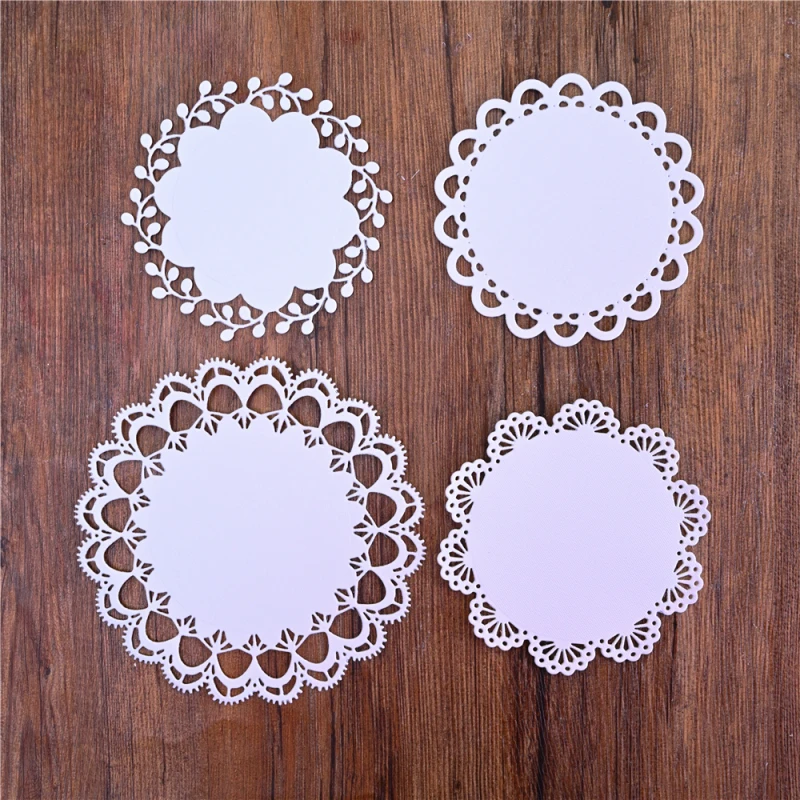 DiyArts цветок круг металлические штампы для скрапбукинга венок Ремесло папки