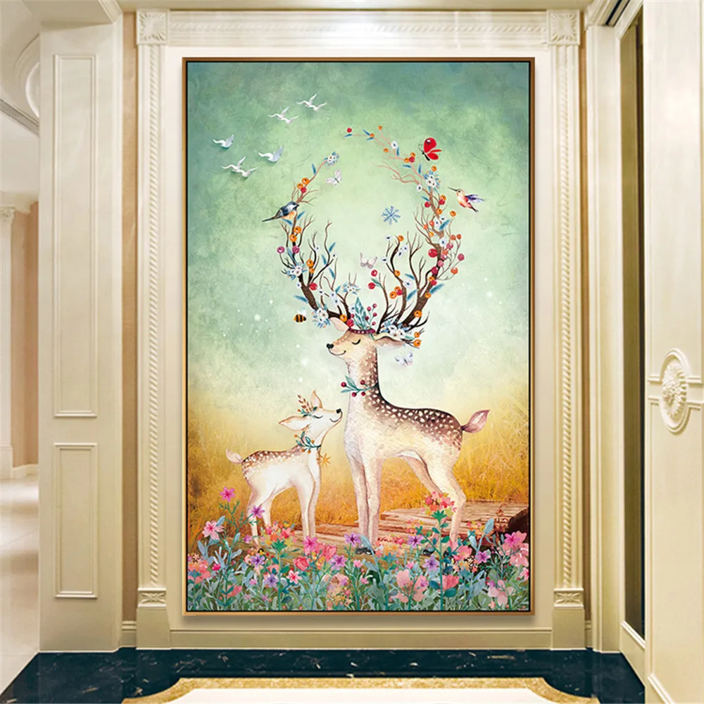 Картина для вышивки крестиком 5D DIY наборы алмазной живописи Elk Deer полностью