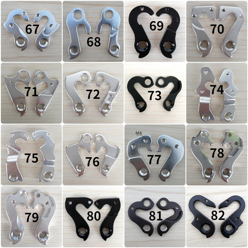 

5PCS Bicycle rear Derailleur Gear Hanger Mech Dropout Fit For Fuji Frame Specialized Cube Felt Canyon GT Number 44-54