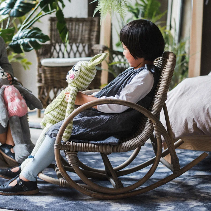 

Мебель из ротанга GY, детское кресло-качалка, винтажное кресло из ротанга, Юго-Восточной Азии, подарок ручной работы