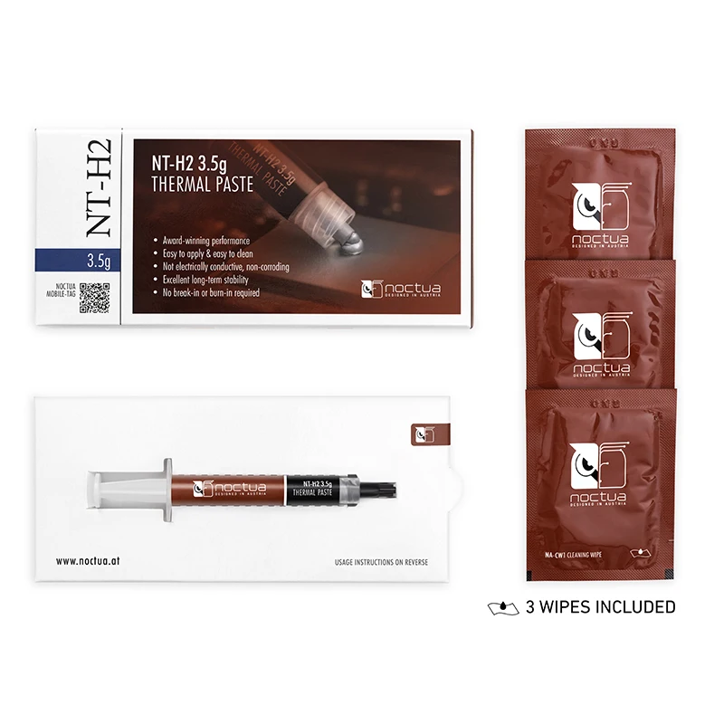 Noctua NT-H1/NT-H2 3 5/10g термальная смазка для охлаждения процессора ПК GPU | Компьютеры и