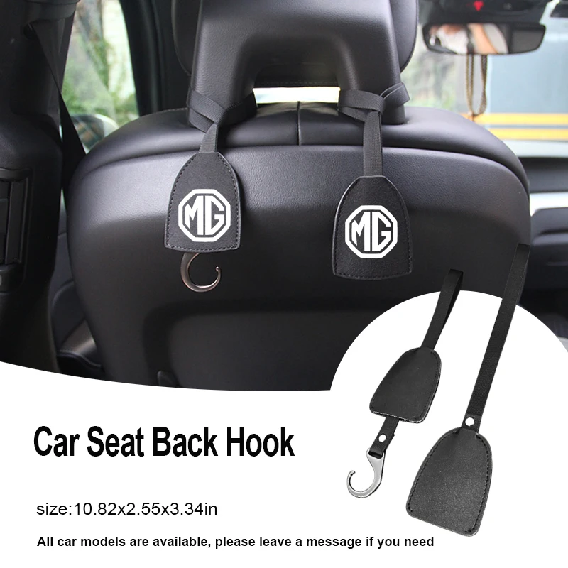 

1pc Car Lanyard Seat Hook Leather Logo for Toyota Hilux Corolla E150 E120 Land Cruiser 200 Camry 40 55 Rav4 2020 Car Accessories