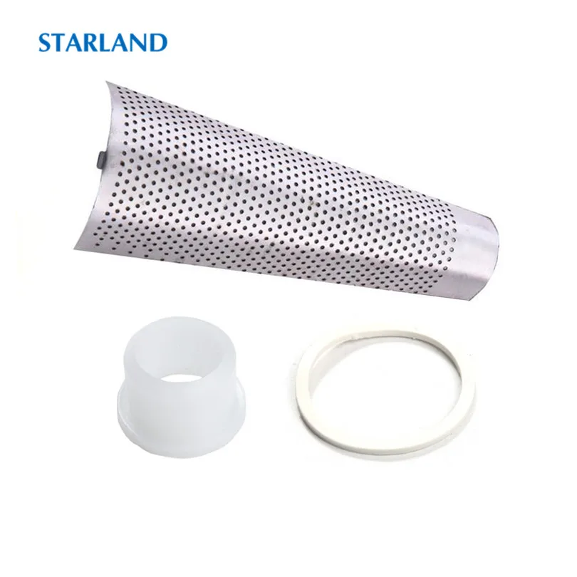 

Stainless Steel Strainer Filter Screen Seal Ring Plastic Sleeve Spare Parts for Manual Wheatgrass Juice Extractor Accessories