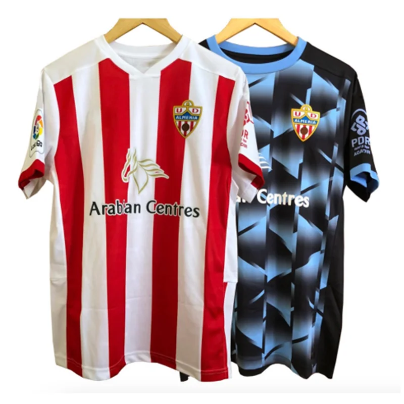 

Stock Almeria 2020 2021 customize away blue shirt Nikola Maras Fran Villalba Arvin Appiah High quality UD Almeria T-shirt