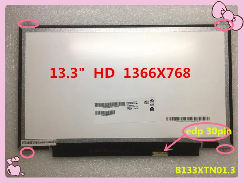 

FREE SHIPPING 13.3INCH N133BGE-EAB fit B133XTN01.3 M133NWN1 R3 CLAA133WB03 HB133WX1-402 FOR Lenovo U330 U330P lcd screen