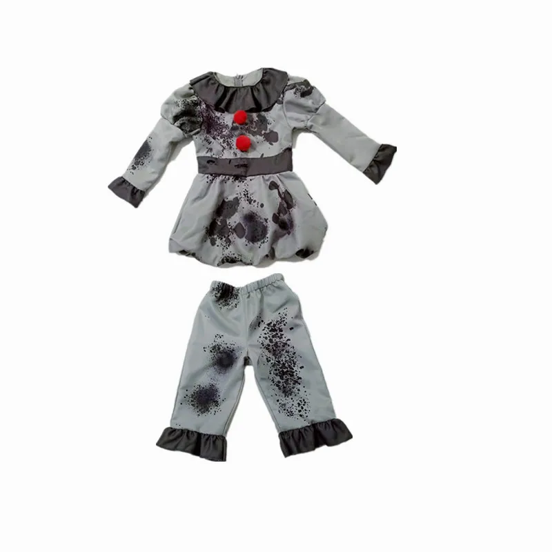 Для маленьких мальчиков Джокера Костюмы Клоуна для косплея Маскировка детей