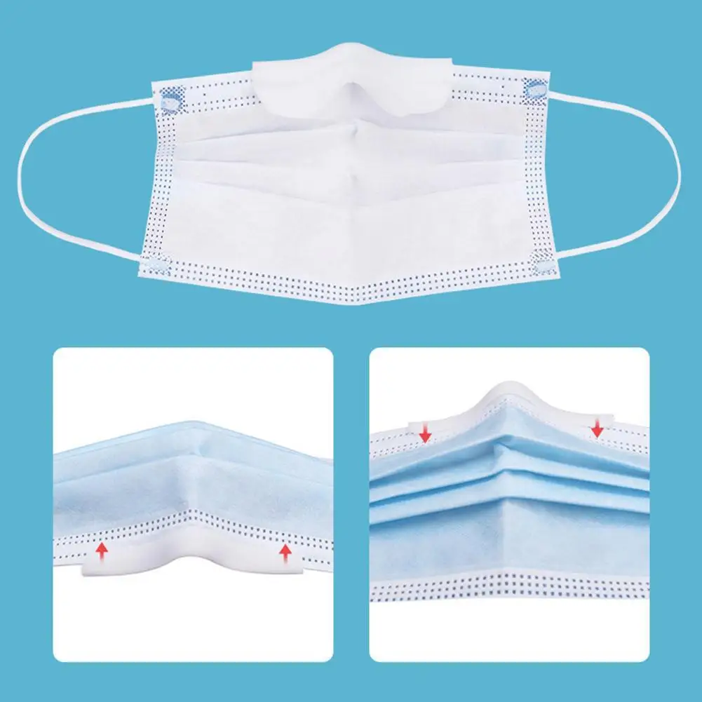 

TPE Nose Clip Food-grade Silicone Anti-fog With Hanging Buckle Nose Stereotyped Strip U2Y8