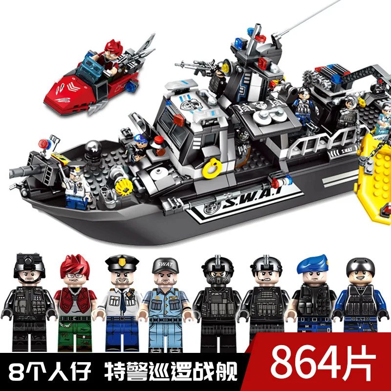 Конструктор черный ястреб для детей специальный танк игрушечный конструктор