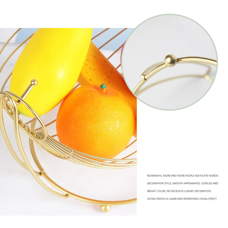 

Fruit Vegetable Basket with Hammock Shape Durable Washable Fashion Simple Detachable Suit for Living Room Bedroom BOM666