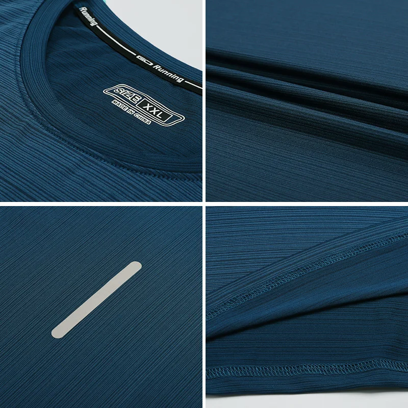 Мужская свободная футболка для тренажерного зала Спортивная с коротким рукавом