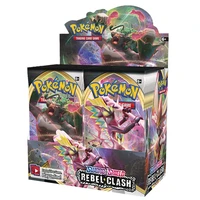 324pcsbox pokemon tcg sword shield rebel clash 36 bags sealed booster box collection trading card game toys