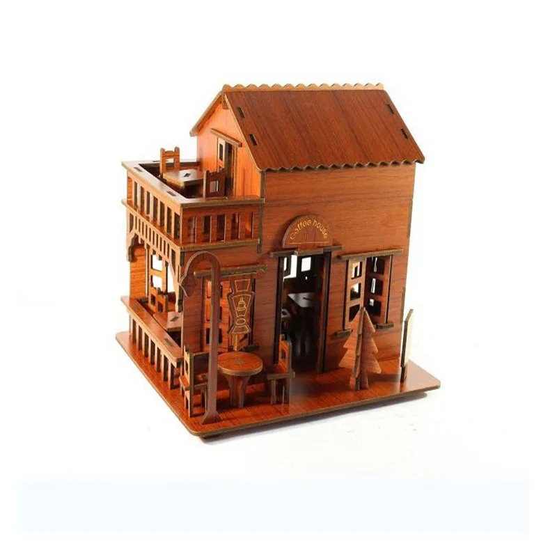 1 шт. детский деревянный 3D-пазл-головоломка |