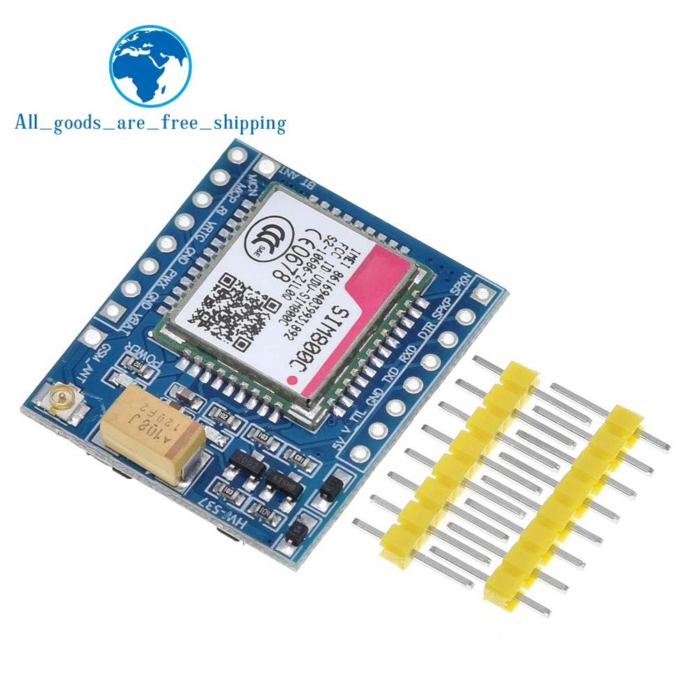 Модуль TZT SIM800C GSM GPRS 5 В/3 3 в TTL макетная плата IPEX с Bluetooth и TTS для Arduino STM32 C51