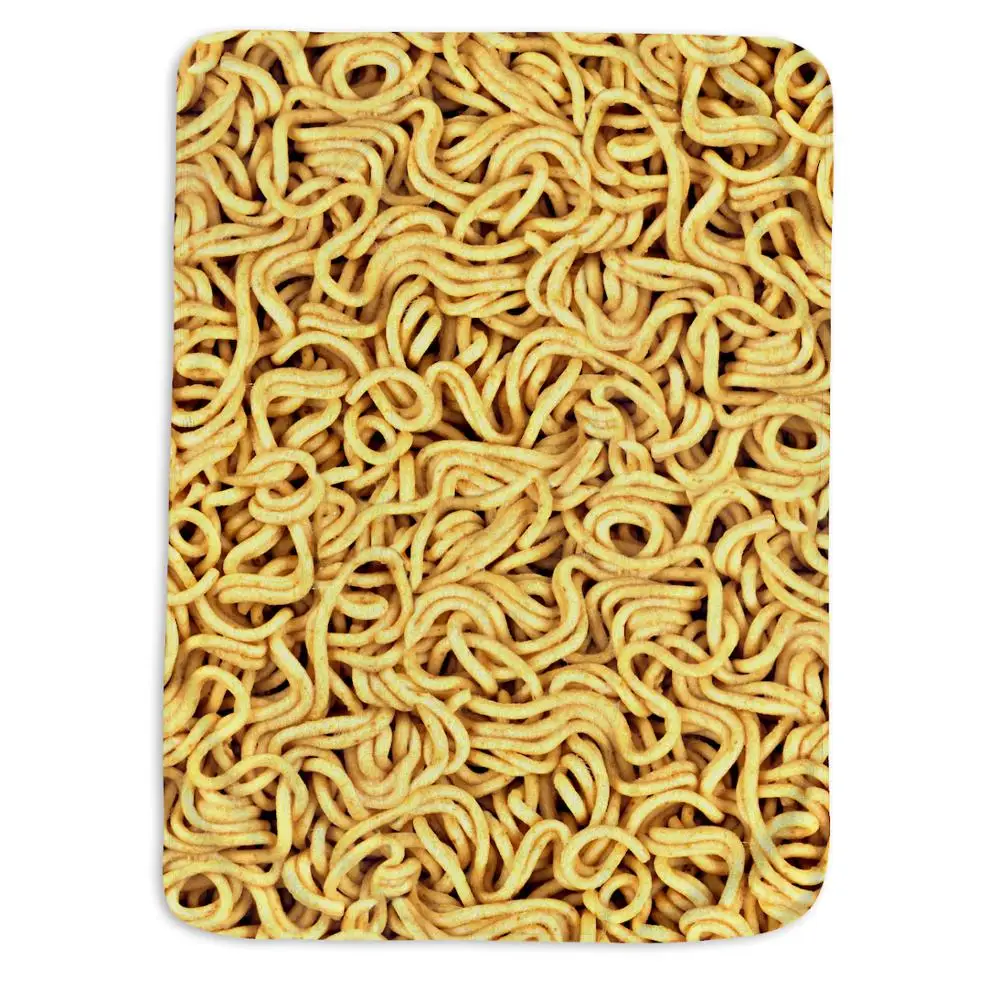 

Velvet Vintage Farm house Decorative bed blanket Ramen Noodle Throw Blanket