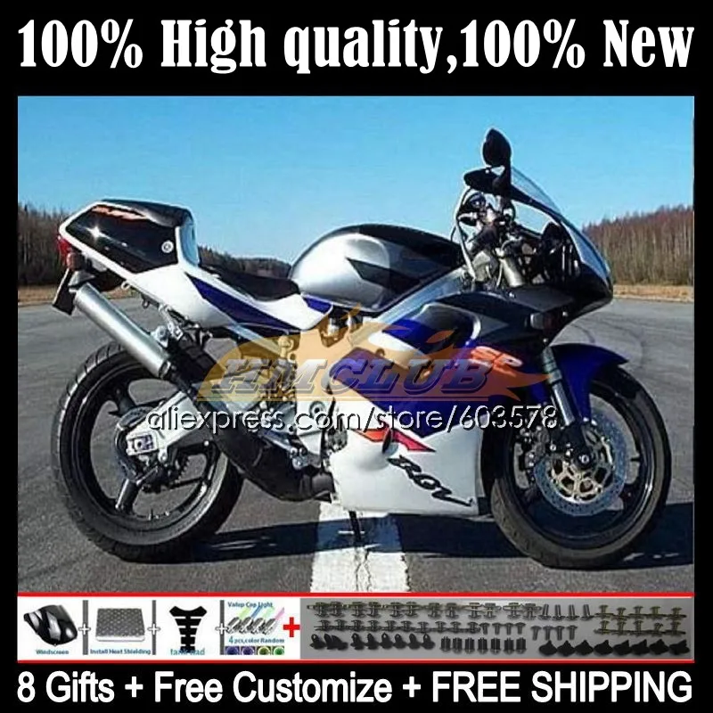 

RGV250 For SUZUKI RGV 250 SAPC VJ22 90 91 92 93 94 95 96 17CL.38 RGV-250 1990 1991 1992 1993 1994 1995 1996 Fairing silver black