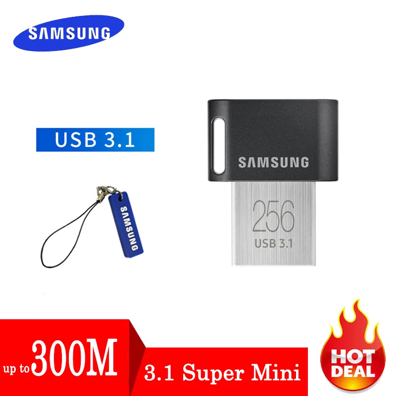Флеш накопитель SAMSUNG 128 ГБ 64 32 256 мини USB флеш 3 1 флешка диск на ключ память для