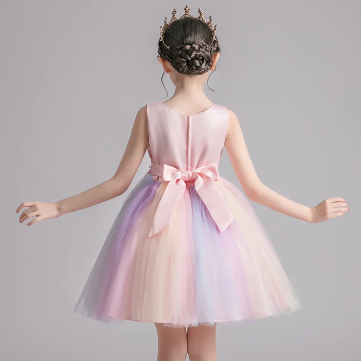 

Children's Costumes Host Dresses Girls' Dress Korean Version 2021 Big kids Dresses Party Wedding Flower Girl Fairy
