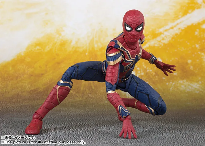 

MARVEL The Avengers Spider-Man Infinity war PVC Action Figure Toys Dolls Gifts for Children 15cm
